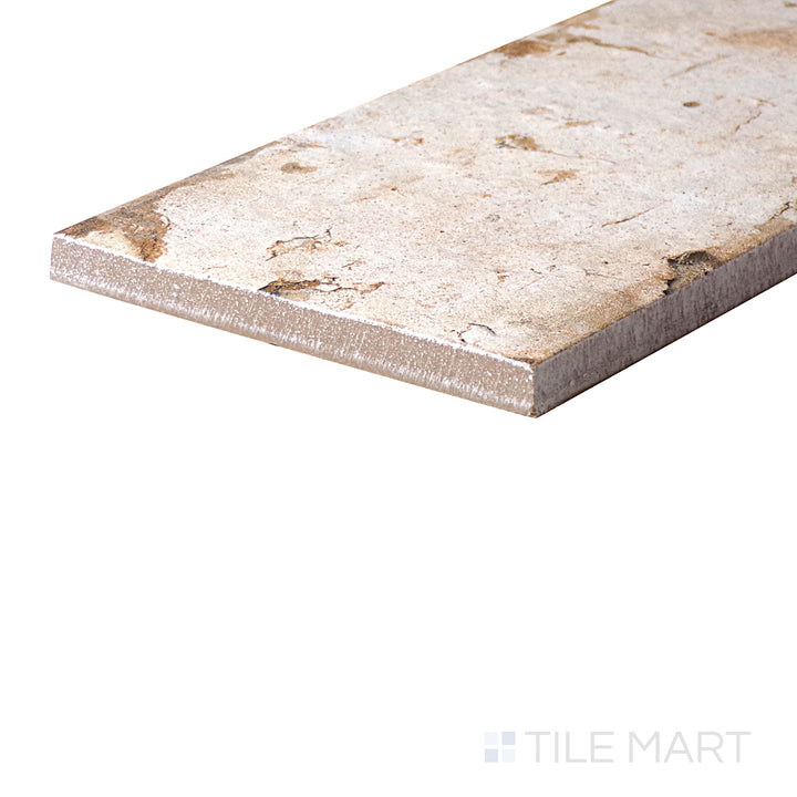 An angled look at the SOUTH SIDE CHICAGO tile, highlighting its reflective sheen and the boldness of its soft undertone.