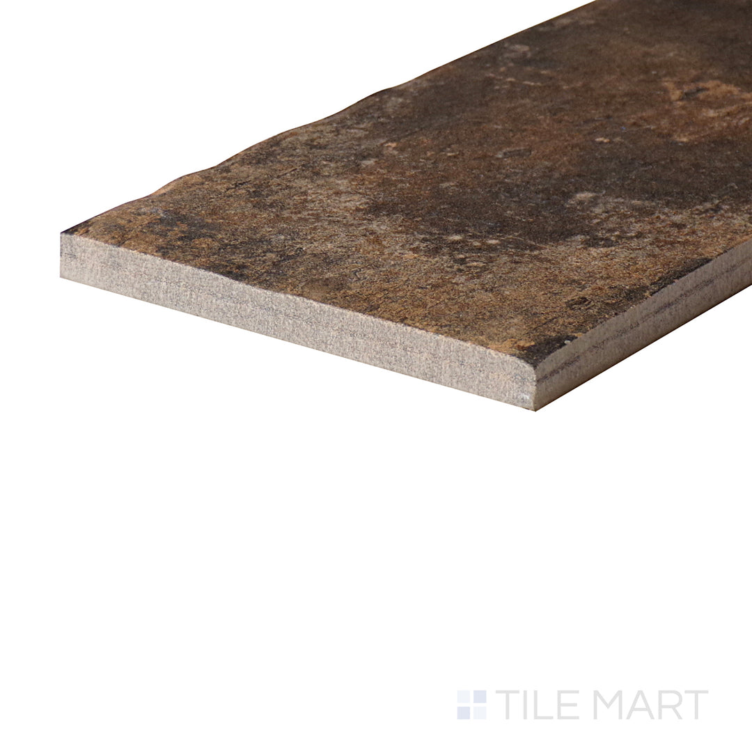 An angled look at the STATE STREET CHICAGO tile, highlighting its smooth glaze and the boldness of its warm hue.