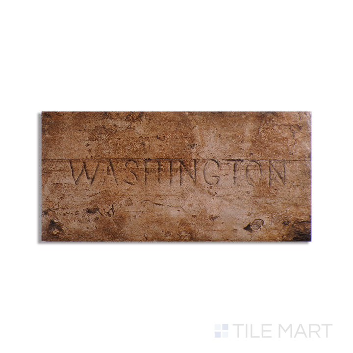 Aerial shot showcasing the OLD CHICAGO tile, sized 4X8, with a matte surface that enhances its deep shade.