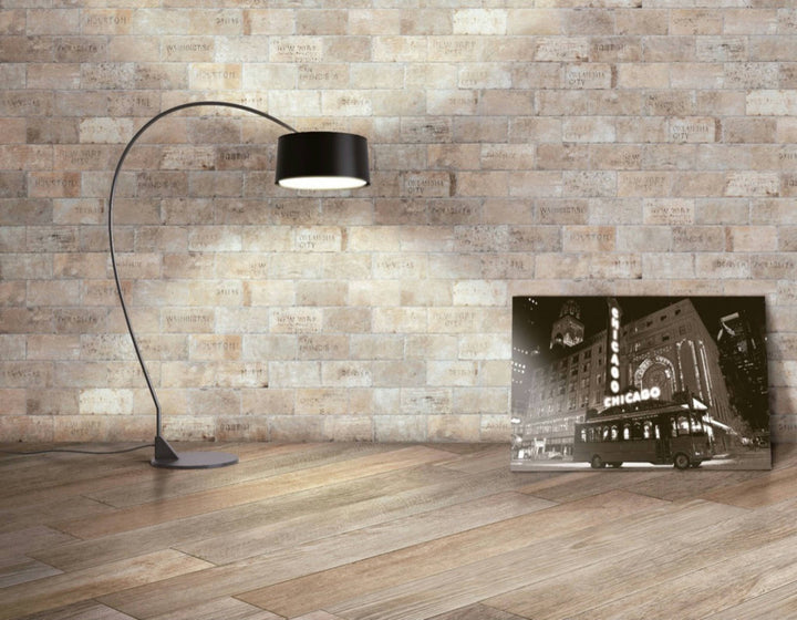 A modern space, featuring SOUTH SIDE CHICAGO tile with a matte texture, bringing a sleek look to the room.