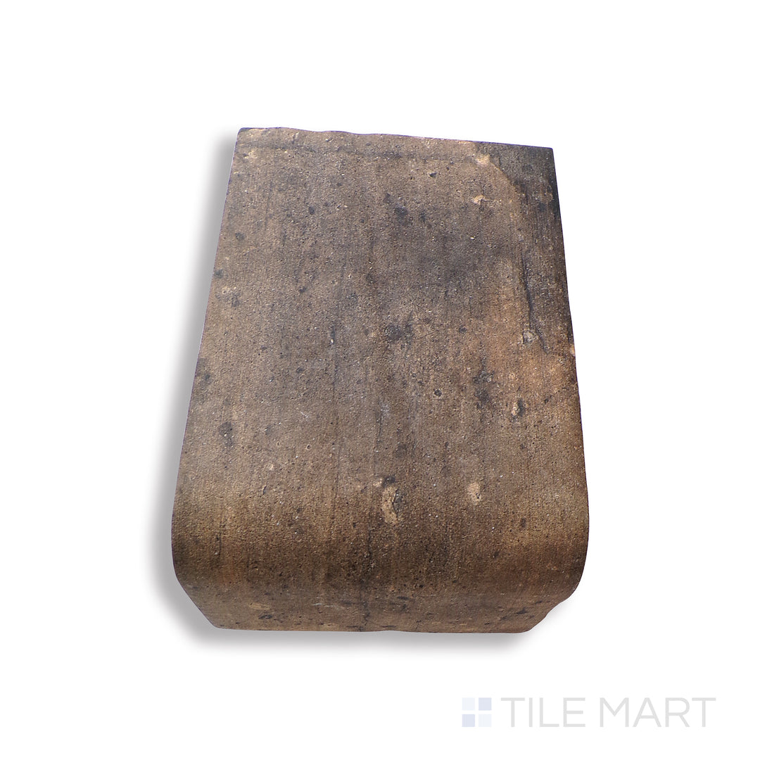 Bird's eye view showcasing the STATE STREET CHICAGO tile, sized 4X4-3/4X3-5/16, with a glossy finish that enhances its rich pigment.