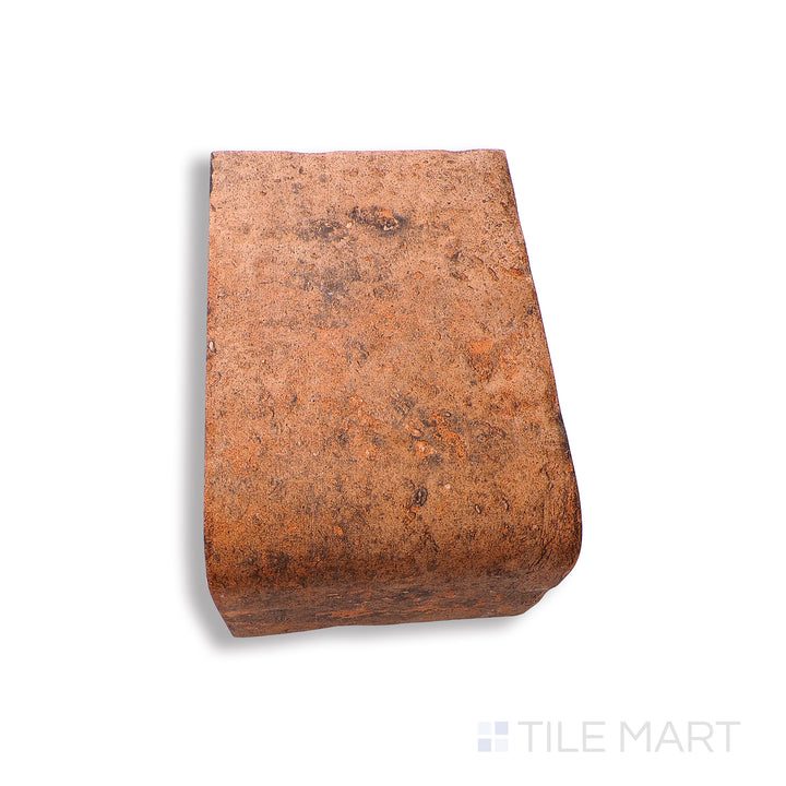 Flat perspective showcasing the WRIGLEY CHICAGO tile, sized 4X4-3/4X3-5/16, with a textured coating that enhances its rich pigment.