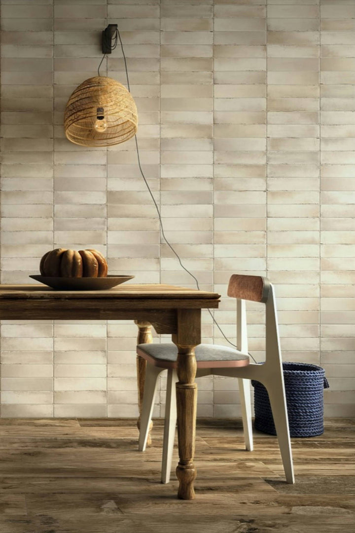 A room scene, featuring COTONE EDEN tile with a matte texture, bringing a sleek look to the room.