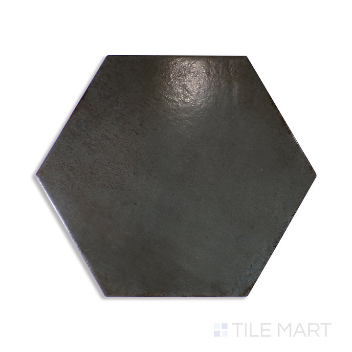 Flat perspective showcasing the OTTANIO EDEN tile, sized 7x8, with a reflective sheen that enhances its warm hue.