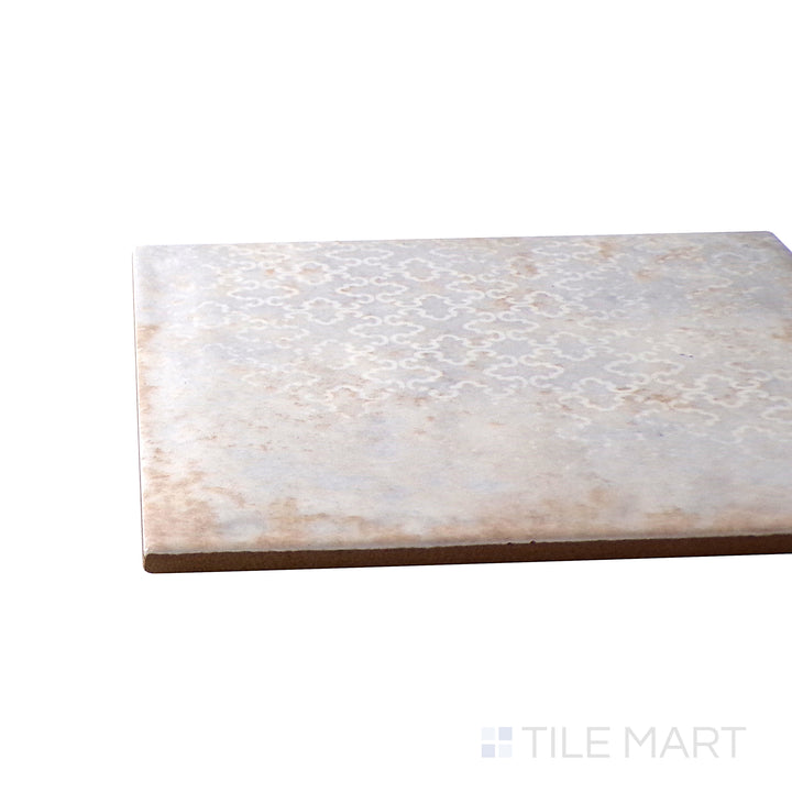 Corner perspective of the 6x6 INTERMIX tile, made from crafted ceramic.