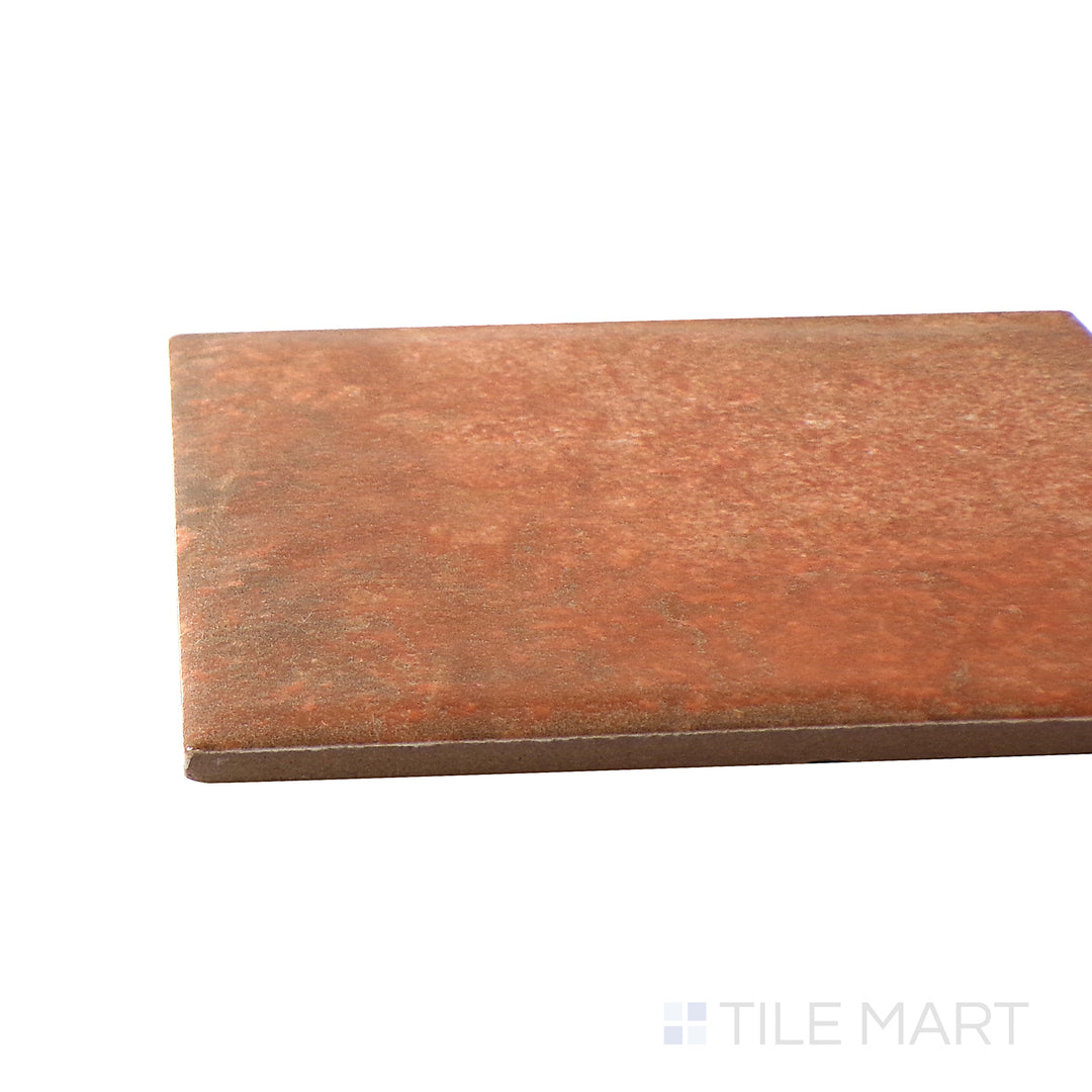 Angled corner view of the 6x6 INTERMIX tile, made from crafted ceramic.