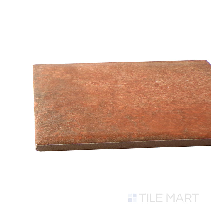 Angled corner view of the 6x6 INTERMIX tile, made from crafted ceramic.