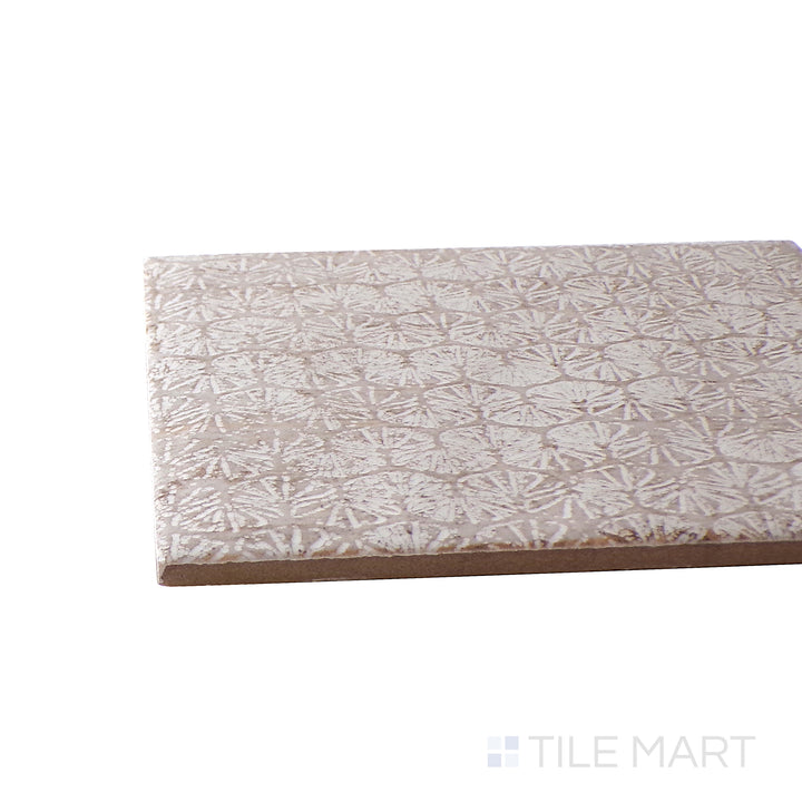 Sharp edge detail of the 6x6 INTERMIX tile, made from durable stone.