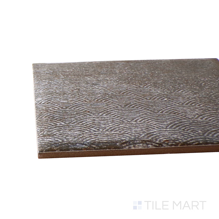 Crisp corner of the 6x6 INTERMIX tile, made from porcelain material.