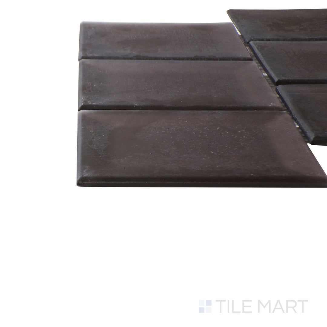 Crisp corner of the 9x12 PRISM tile, made from durable stone.