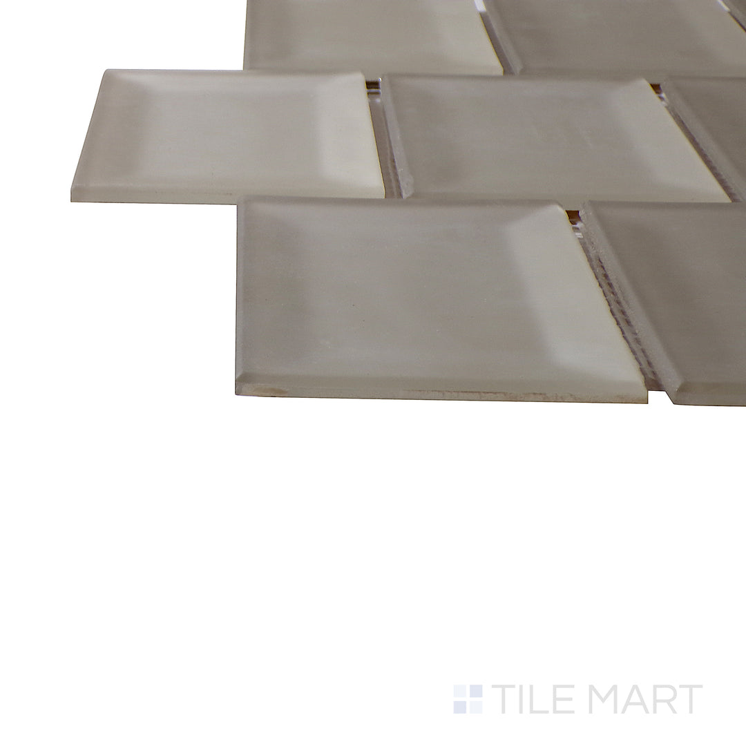 Crisp corner of the 9x12 PRISM tile, made from durable stone.