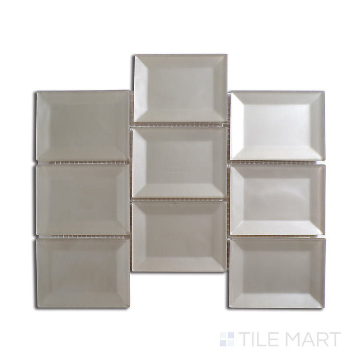 Bird's eye view showcasing the DIP ME IN GOLD & KISS ME ALL OVER PRISM tile, sized 9x12, with a textured coating that enhances its vivid tint.