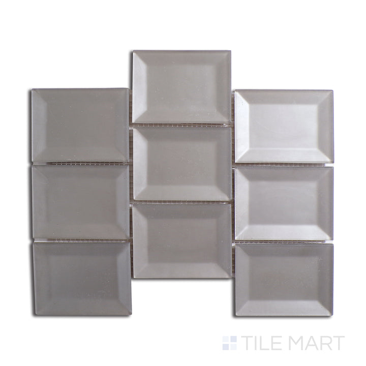 Top angle showcasing the DIAMONDS AND PEARLS PRISM tile, sized 9x12, with a textured coating that enhances its rich pigment.