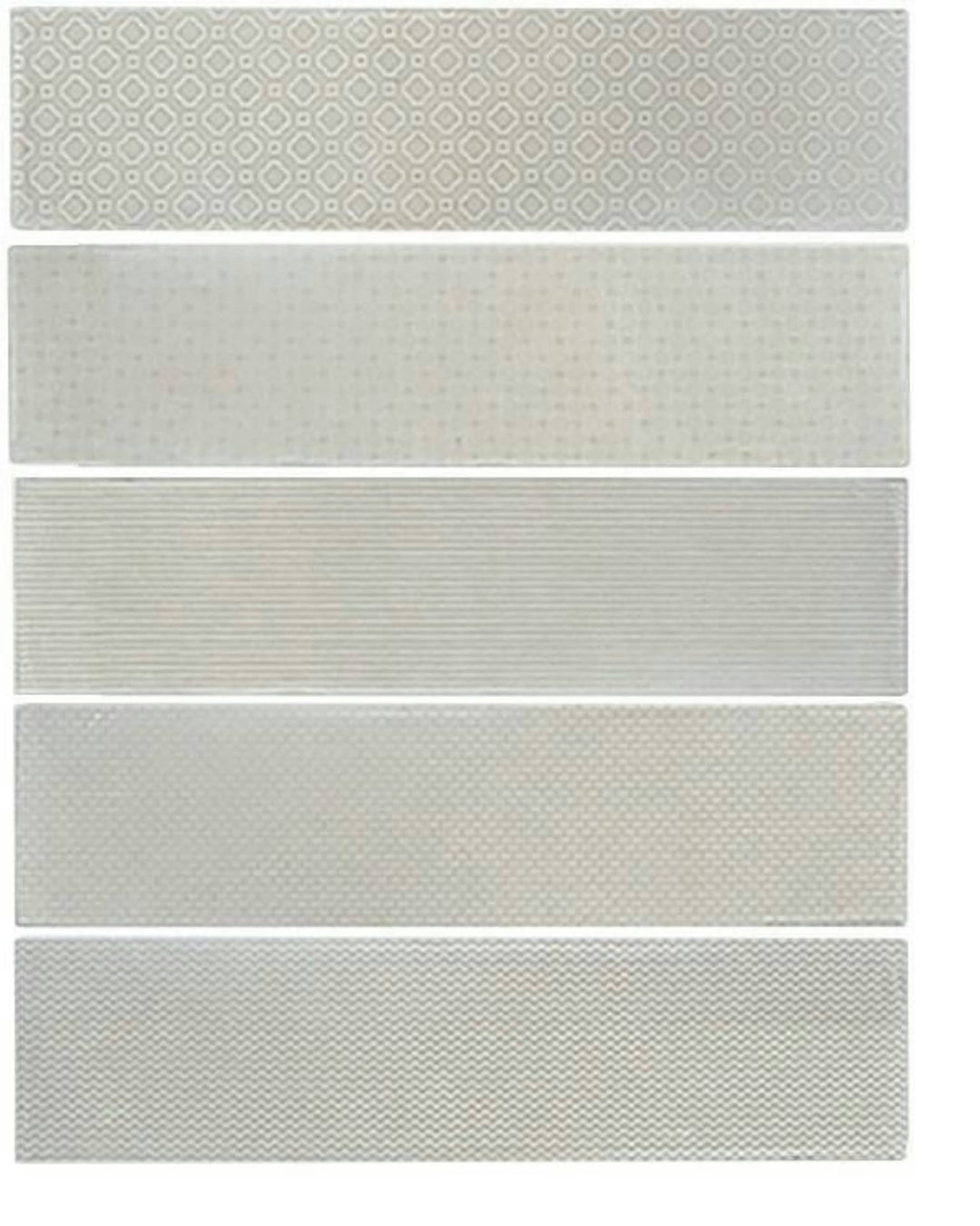 Bird's eye view showcasing the CREME ZEN tile, sized 3x12, with a matte surface that enhances its deep shade.