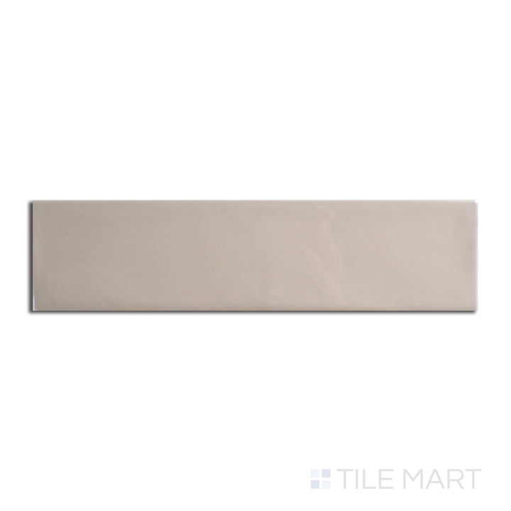 Top angle showcasing the MORNING ZEN tile, sized 3x12, with a smooth glaze that enhances its rich pigment.