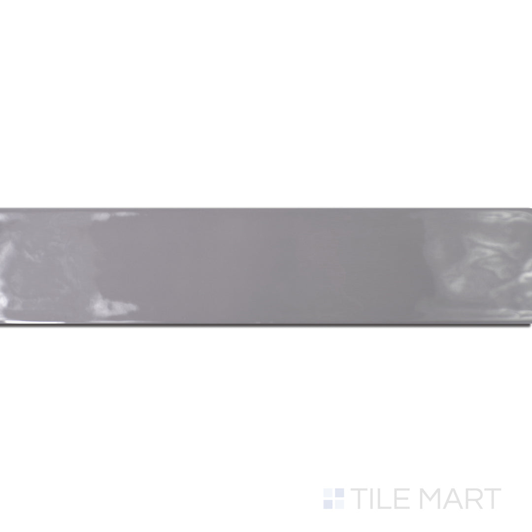 An angled look at the gris ceniza maui tile, highlighting its matte surface and the boldness of its rich pigment.