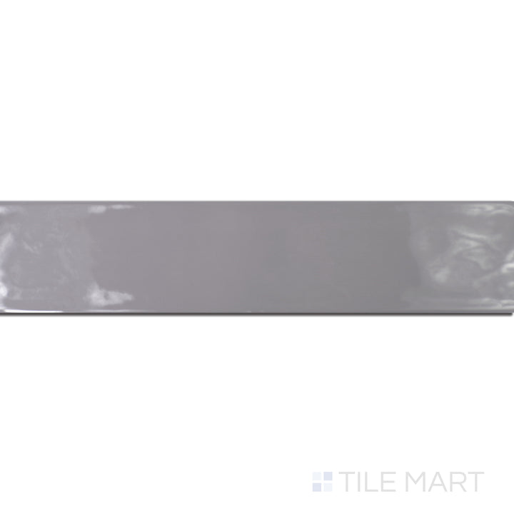 An angled look at the gris ceniza maui tile, highlighting its matte surface and the boldness of its rich pigment.