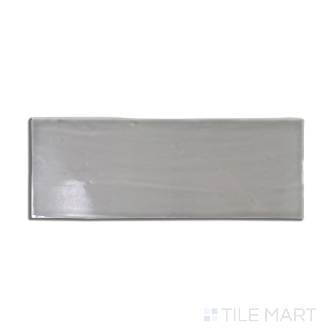 An angled look at the marengo madrid tile, highlighting its matte surface and the boldness of its vivid tint.