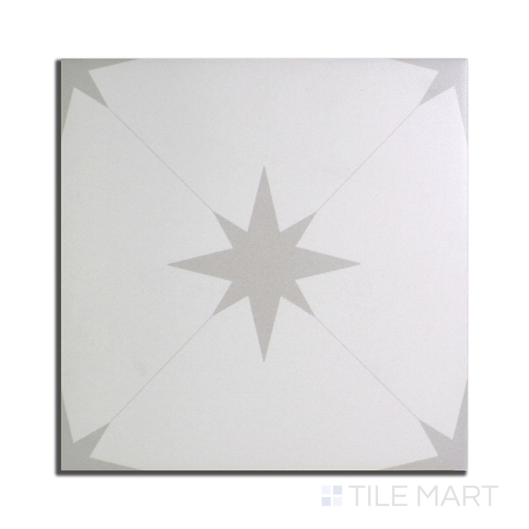 Starburst Porcelain 8.7X8.7 Llevant Grey Matte
