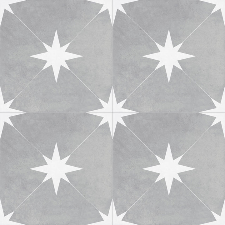 Starburst Porcelain 8.7X8.7 Ponent Grey Matte