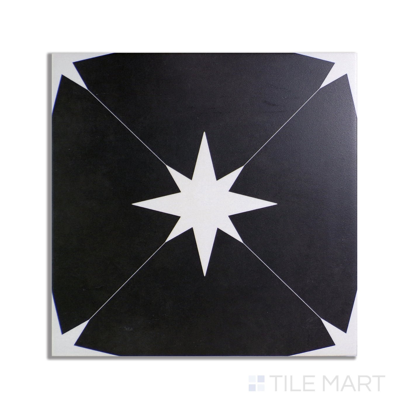 Starburst Porcelain 8.7X8.7 Ponent Black Matte