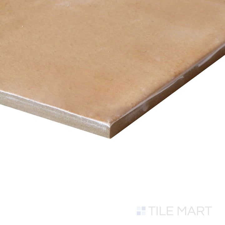 Corner perspective of the 5x5 clay tile, made from resilient quartz.