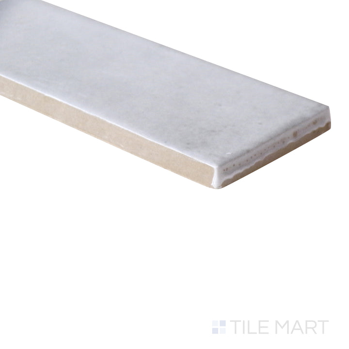 Angled corner view of the 2x6 soco tile, made from resilient quartz.