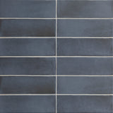 Soco Blue 2X6 Matte Porcelain Subway Tile