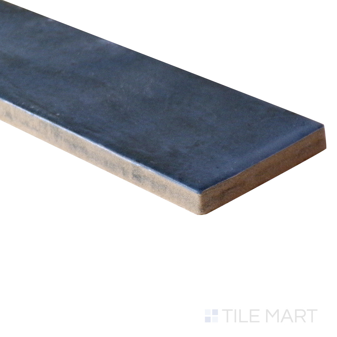 Sharp edge detail of the 2x6 soco tile, made from durable stone.