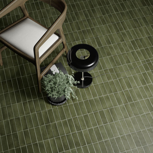 Soco Green 2X6 Matte Porcelain Subway Tile