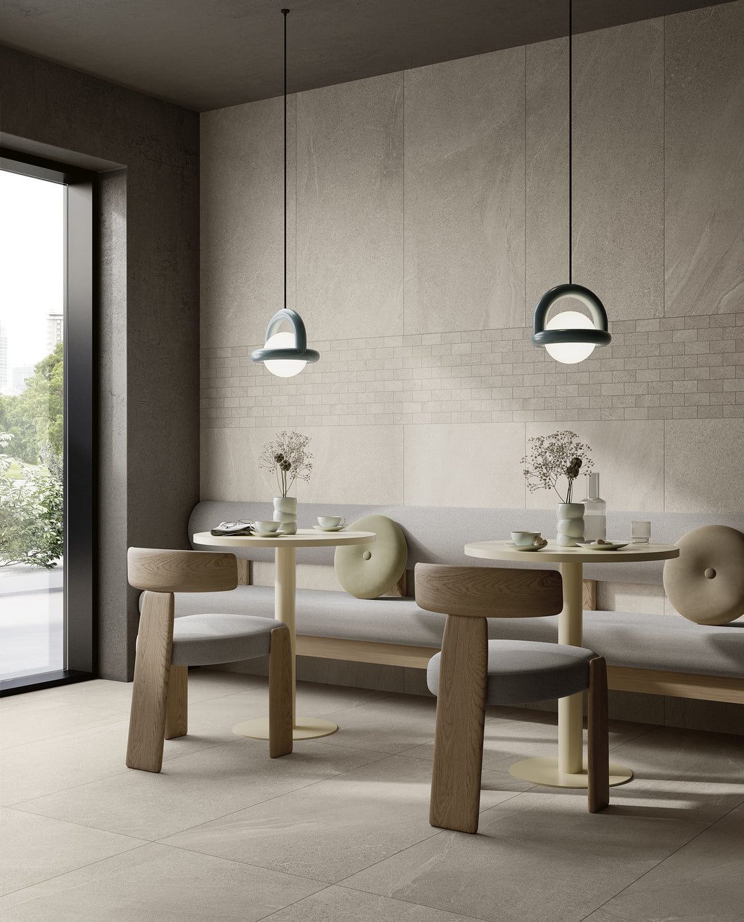 Warm and inviting, Boston Ivory 12X24 matte porcelain tile creates a cozy, neutral foundation for any design.