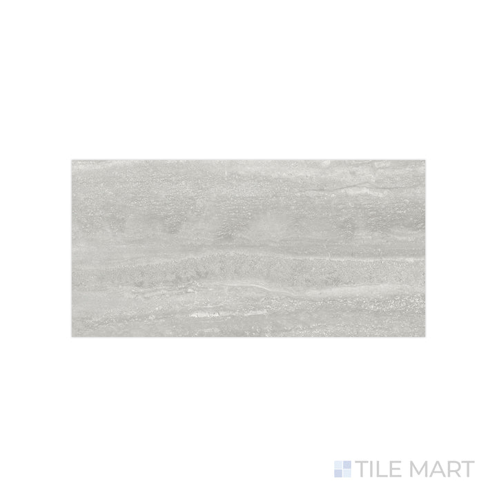 An angled look at the grigio navo tile, highlighting its matte surface and the boldness of its deep shade.