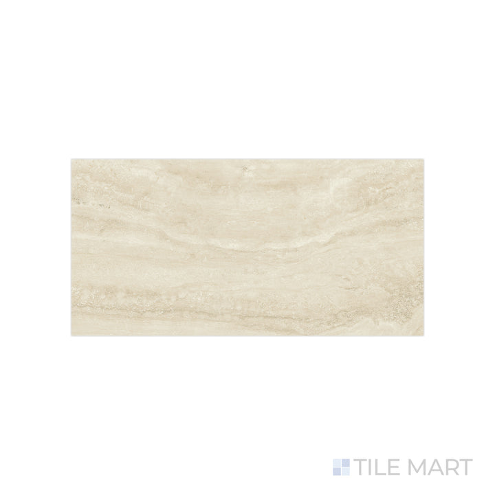 Zoomed-in perspective of Navo Sabbia 12X24 Matte Porcelain, emphasizing its warm sand-inspired hue and soft matte texture.