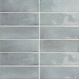 Soco Light Blue 2X6 Glossy Porcelain Subway Tile