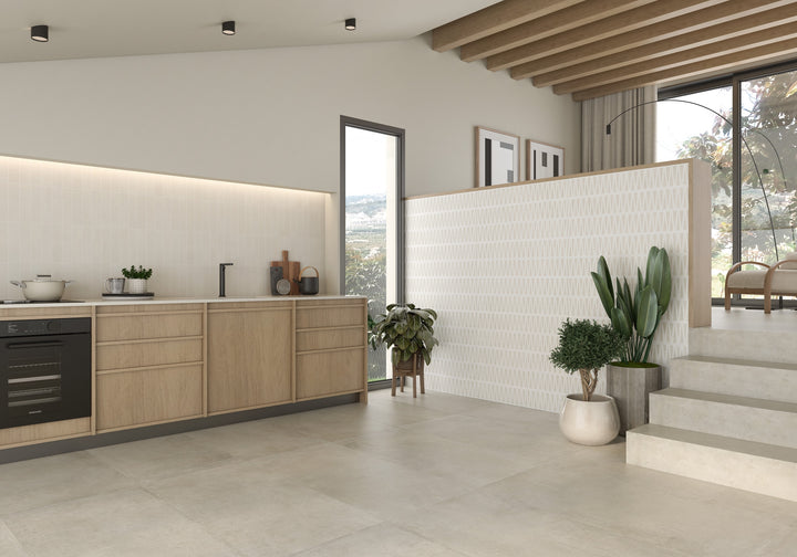 Tera Blanco 12X36 Matte Ceramic 3D Decorative Panel