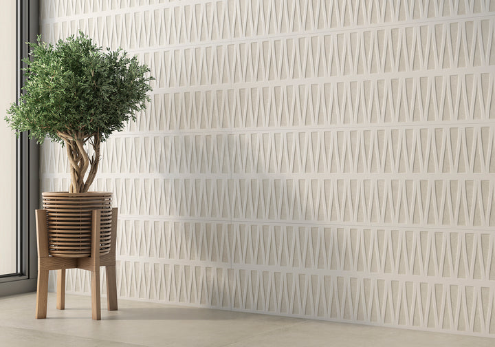 Tera Blanco 12X36 Matte Ceramic 3D Decorative Panel
