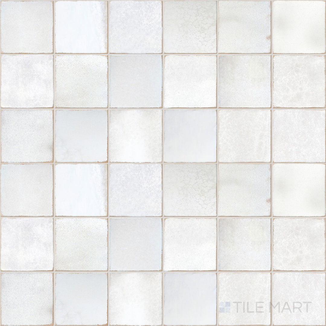 Decoris Amaris Clay White 13X25 Glossy Porcelain Tile