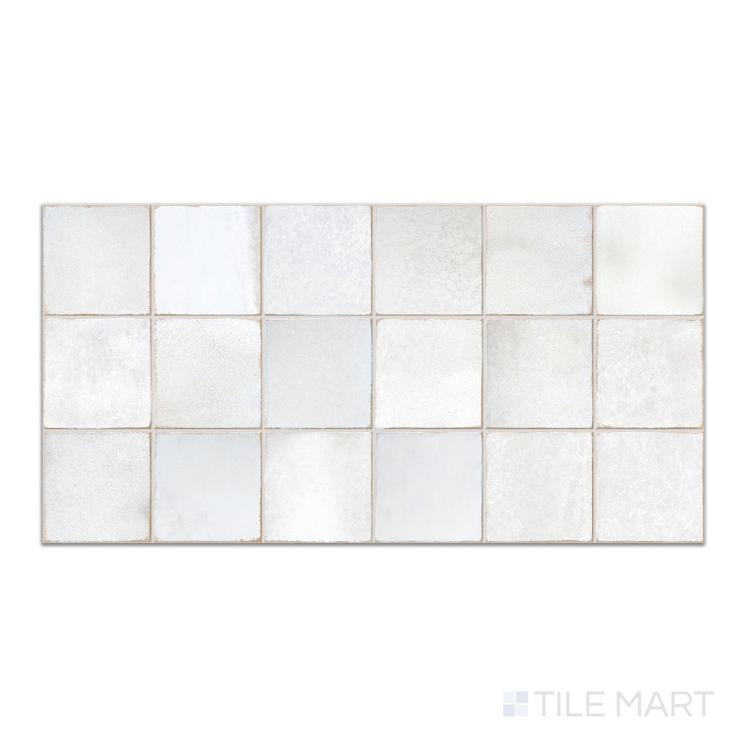 Decoris Amaris Clay White 13X25 Glossy Porcelain Tile