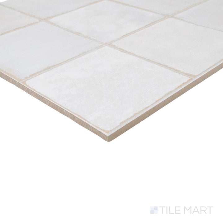 Decoris Amaris Clay White 13X25 Glossy Porcelain Tile