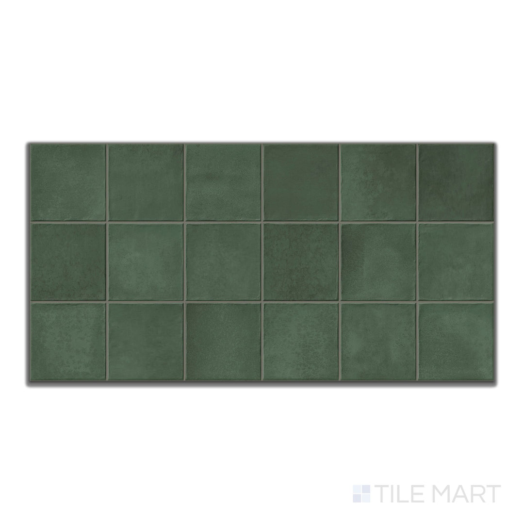 Decoris Amaris Forest Green 13X25 Glossy Porcelain Tile