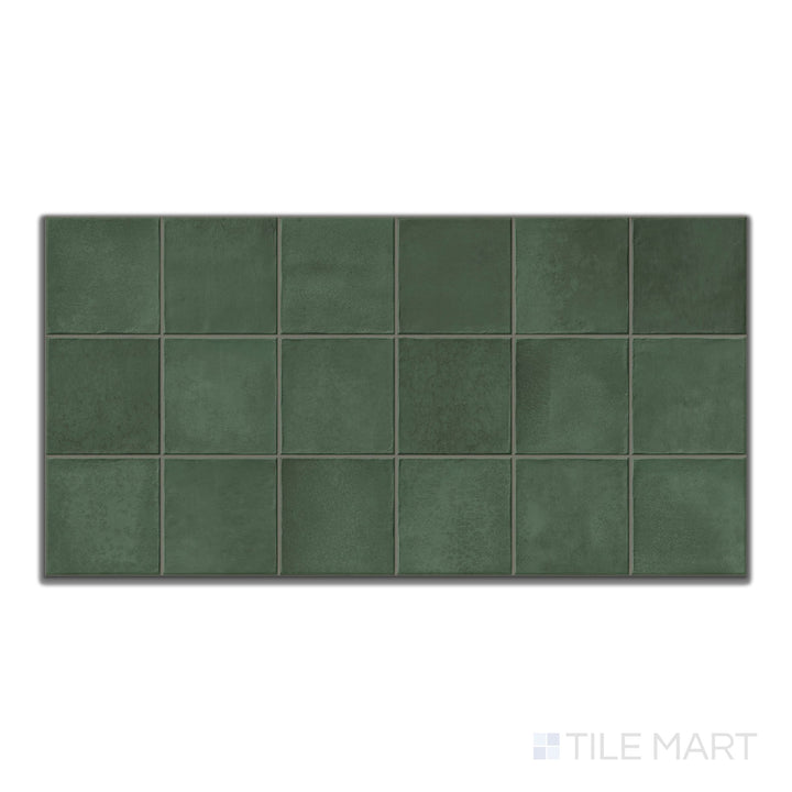 Decoris Amaris Forest Green 13X25 Glossy Porcelain Tile
