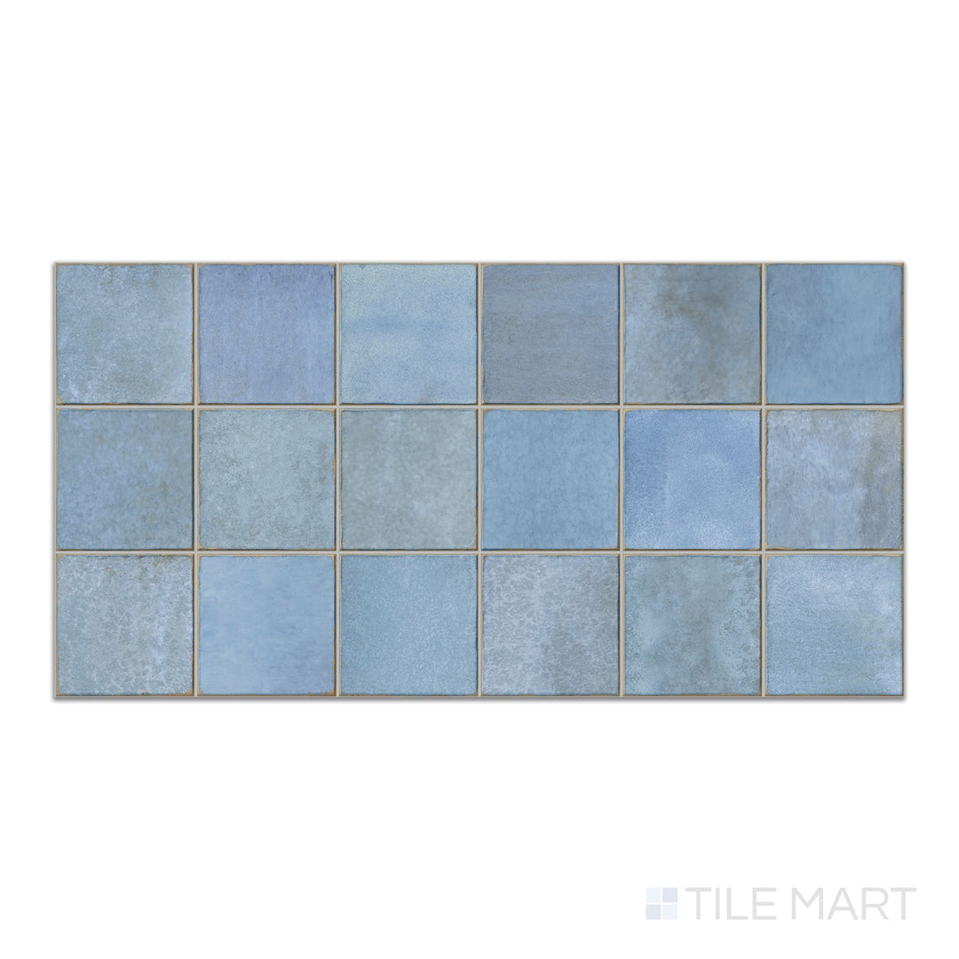 Decoris Amaris Light Blue 13X25 Glossy Porcelain Tile