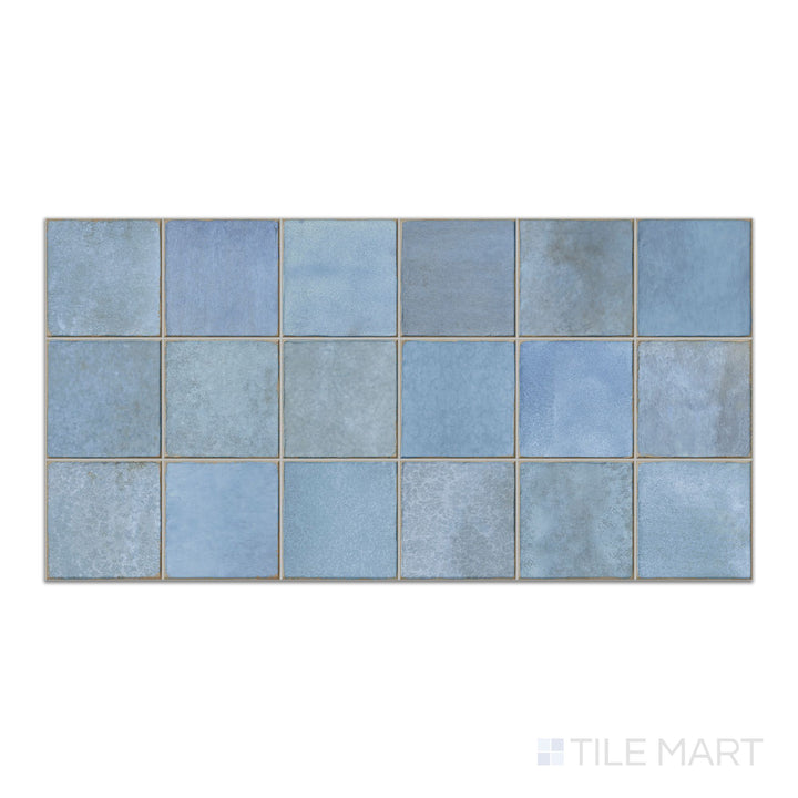 Decoris Amaris Light Blue 13X25 Glossy Porcelain Tile