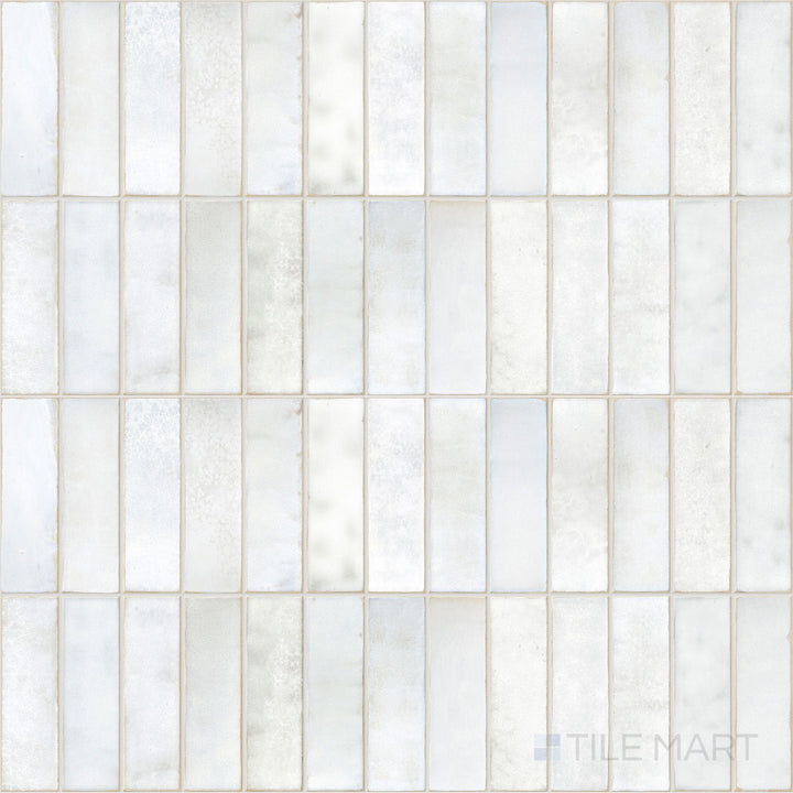 Decoris Artis Clay White 13X25 Glossy Porcelain Tile