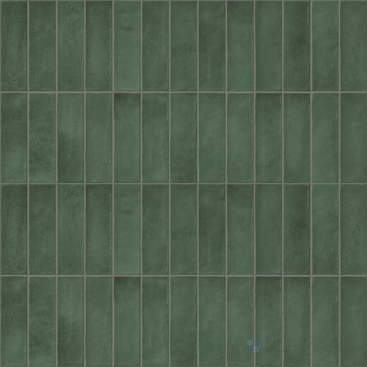 Decoris Artis Forest Green 13X25 Glossy Porcelain Tile
