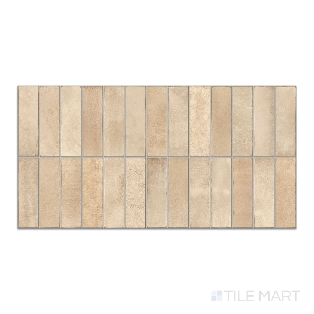 Decoris Artis Moca Beige 13X25 Glossy Porcelain Tile