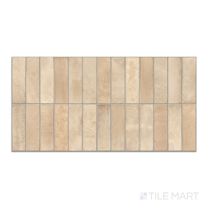 Decoris Artis Moca Beige 13X25 Glossy Porcelain Tile