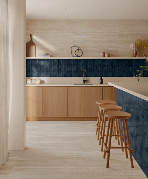 Decoris Amaris Light Blue 13X25 Glossy Porcelain Tile