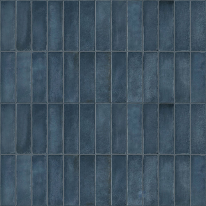 Decoris Artis Navy Blue 13X25 Glossy Porcelain Tile