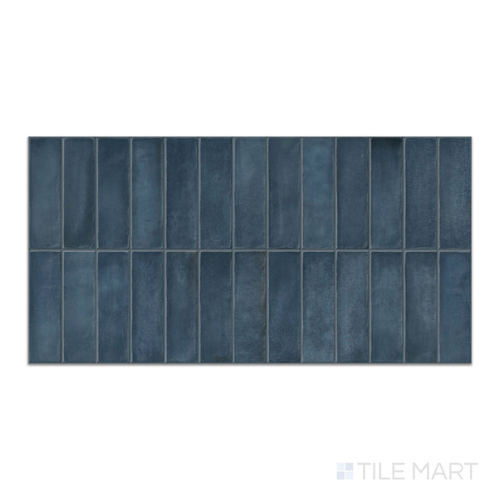 Decoris Artis Navy Blue 13X25 Glossy Porcelain Tile